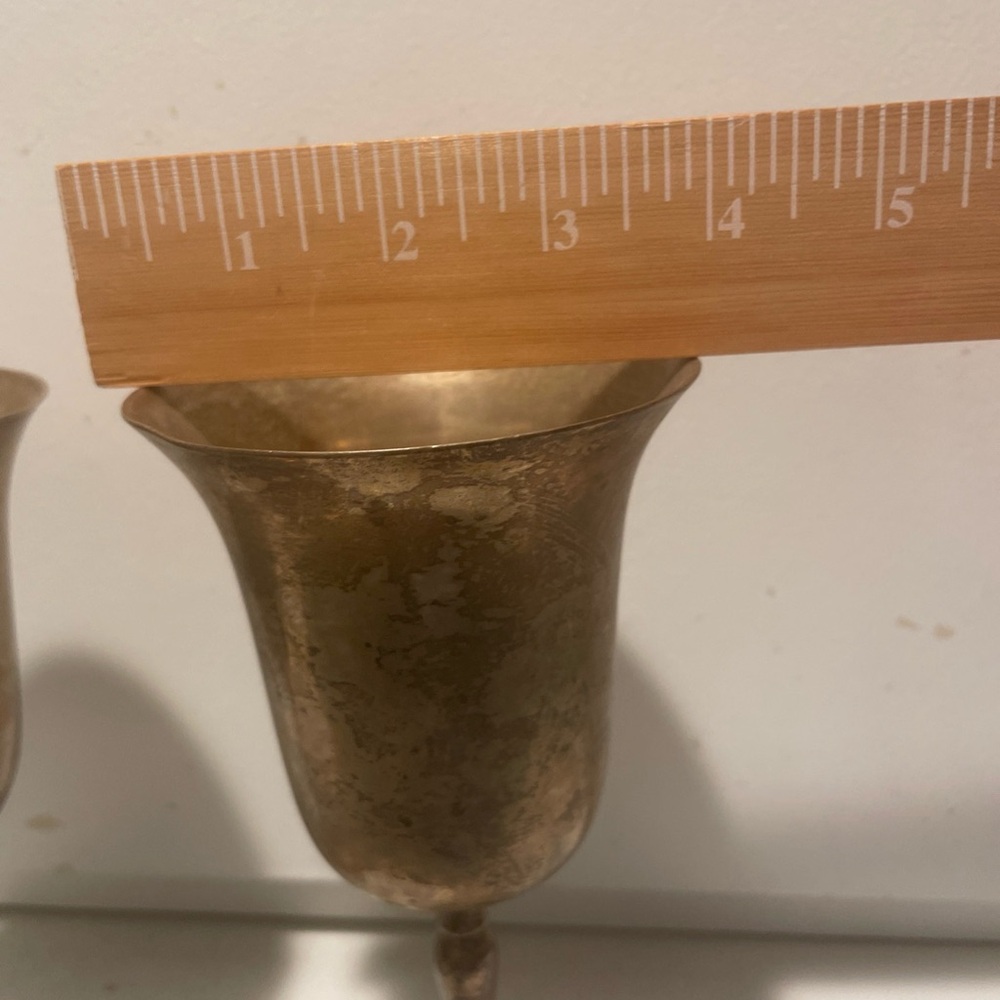 Vintage Brass Goblets Made In India 🇮🇳 - Picture 6 of 8